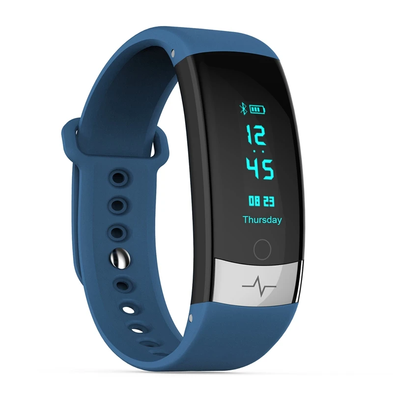 

Intelligent Sports ECG Bracelet Waterproof Heart Rate Color Screen IP67 Waterproof for Android and iOS Smart Silicone Bracelet