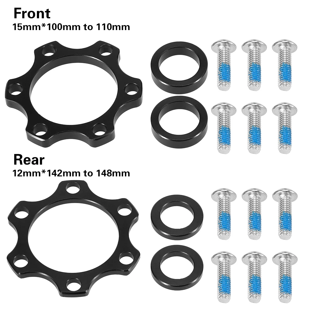 

Bike Hub Adapter Boost Hub Conversion Kit Front 15x100MM to 110MM Rear 12x142MM to 148MM Front Rear Boost Adapter Conversion