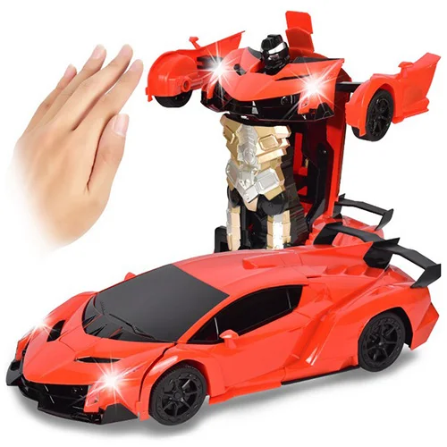 

2 In 1 Gesture Sensing Robot One Button Transformation Remote Control Car Toy 1: 12 RC Trucks Drift Toy Gift For Kids