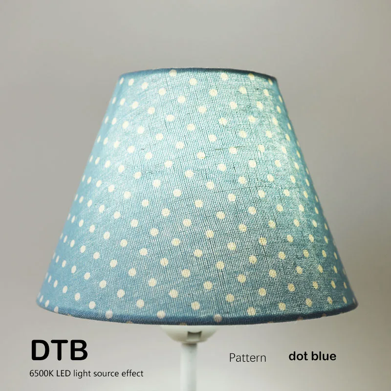 E27 Lamp shade Spotted pattern Textile Fabrics Fashionable Decorative E26 table lamp shade pendant lamp cover DsQi