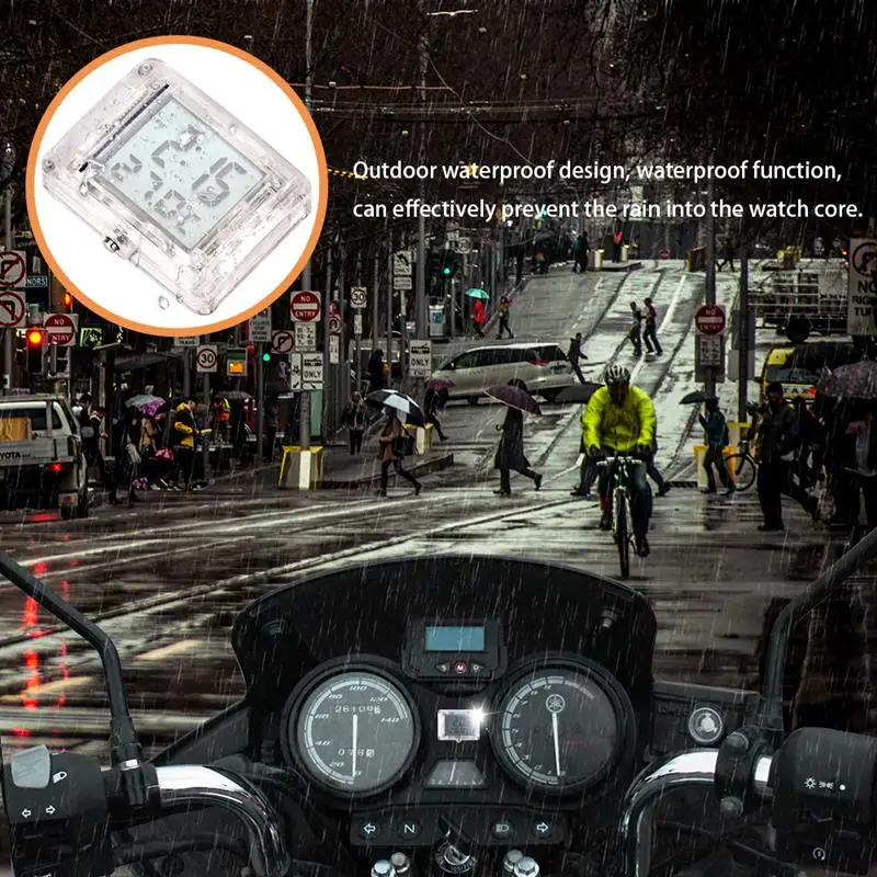  AOZBZ Universal Waterproof Motorcycle Clock Watch Luminous Moto ATV Electric Car Bicycle Watch with