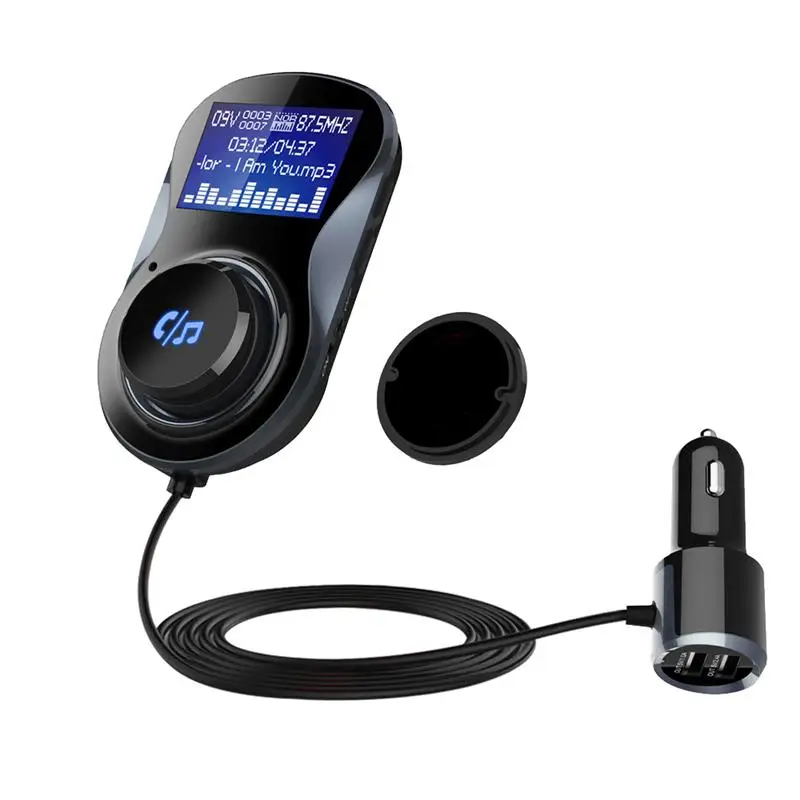 

Bluetooth Car MP3 Player FM Transmitter Modulator 3.4A Dual USB Charger Car charger Adapter Hands-Free Call TF Card Private Talk