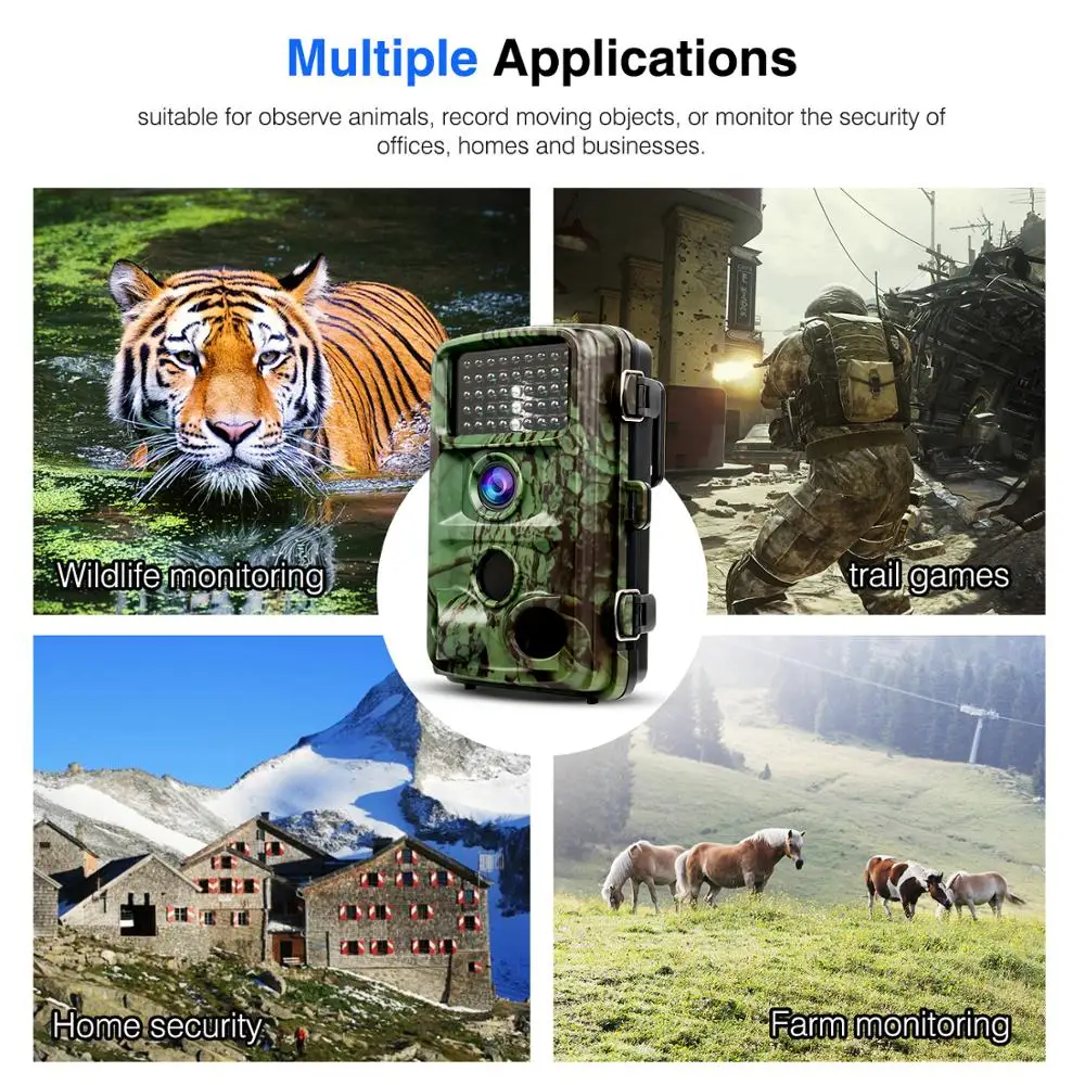 Охотничий троп камера дикой природы s инфракрасная фото видео наблюдение 12MP 1080P