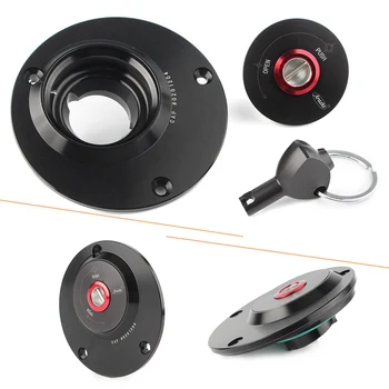 

CNC Motorbike Fuel Filler Cover Gas Tank Cap Protector w/ Key For Yamaha FZ1 FZ6 YZF600 1000 YZF R1 R6 YSR50 FZR1000 FZR750 All