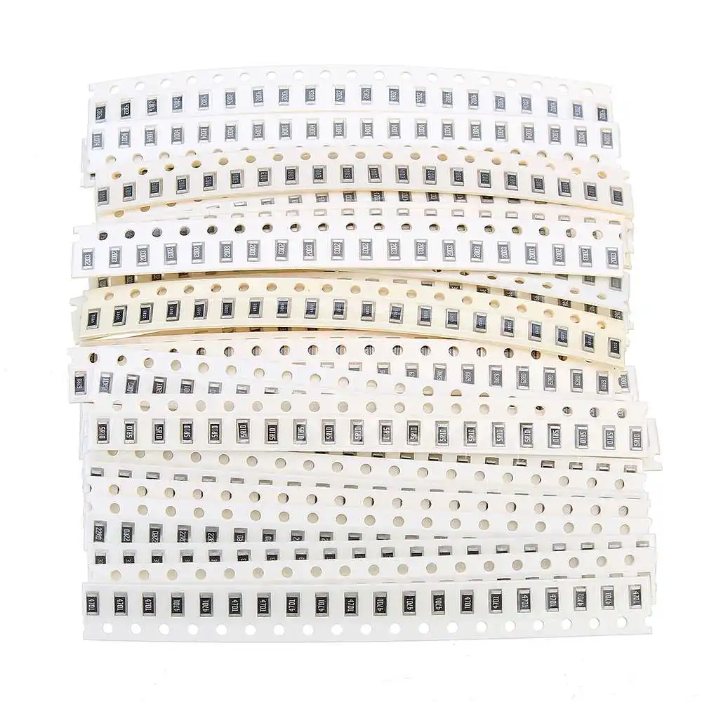 

660Pcs 33 Values 20 Each 1206 SMD Resistor Kit Assorted Kit 1ohm-1M ohm 1% Sample Kit