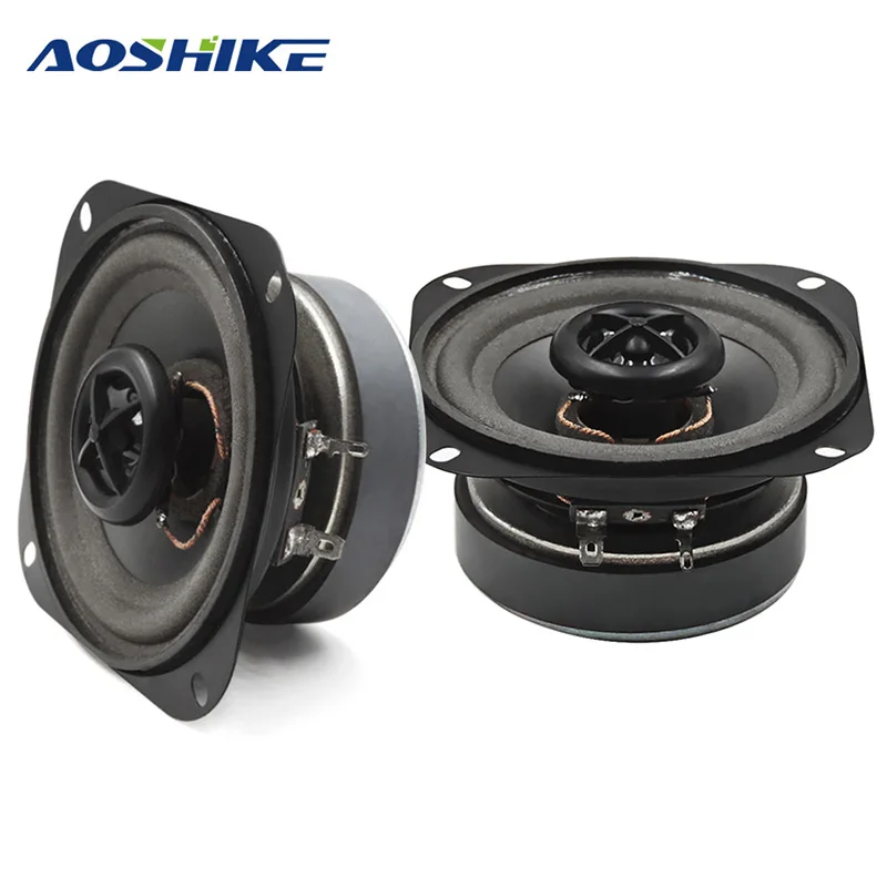AOSHIKE 2 шт. 4 дюймов 4Вт ohm 50 Вт аудио питьевой музыка колонки коаксиальный