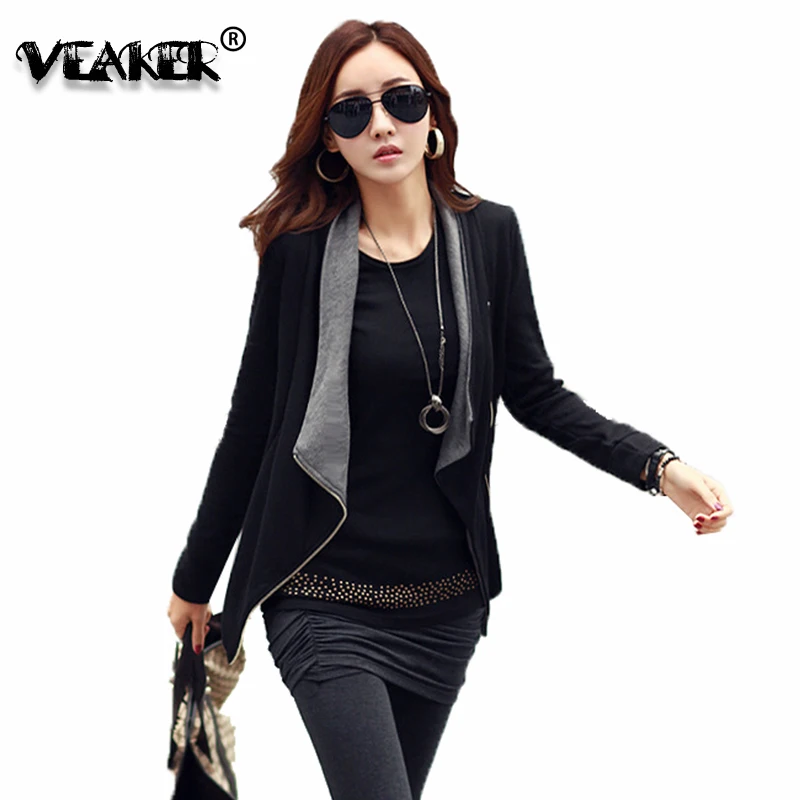 

2018 Fashion Women Black Zipper Cardigan Sweater Long Sleeve Slim Cardigans Draped Collar Female Autumn Casual Cardigan Sweaters