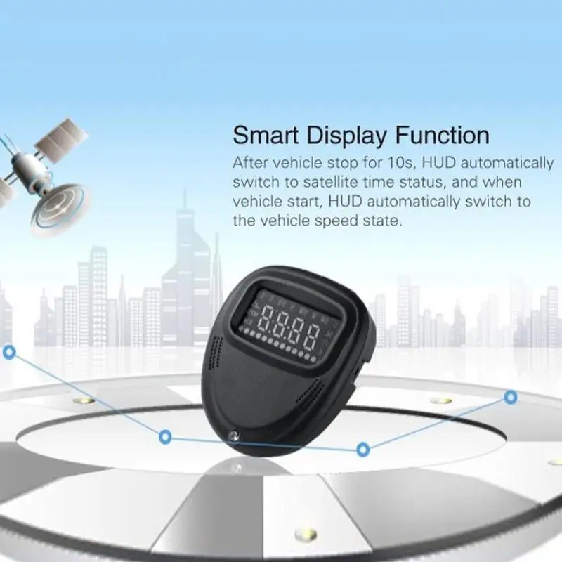 A1 универсальный OBD2 автомобильный HUD GPS налобный дисплей Система предупреждения о