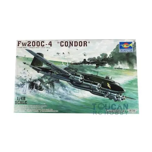 Trumpeter 02814 1/48 модель радиоуправляемого самолета с фокусом FW 200C 4 статическая