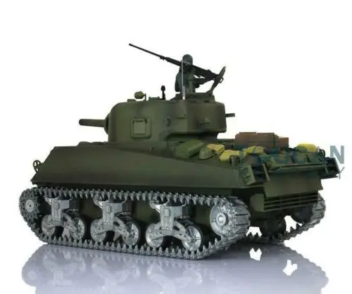 

AU Stock 360 Turret 1/16 M4A3 Sherman RC Tank HengLong 3898 Metal Tracks Wheels