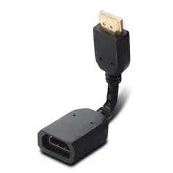 HDMI мужчин и женщин Поворотный адаптер конвертер Черный