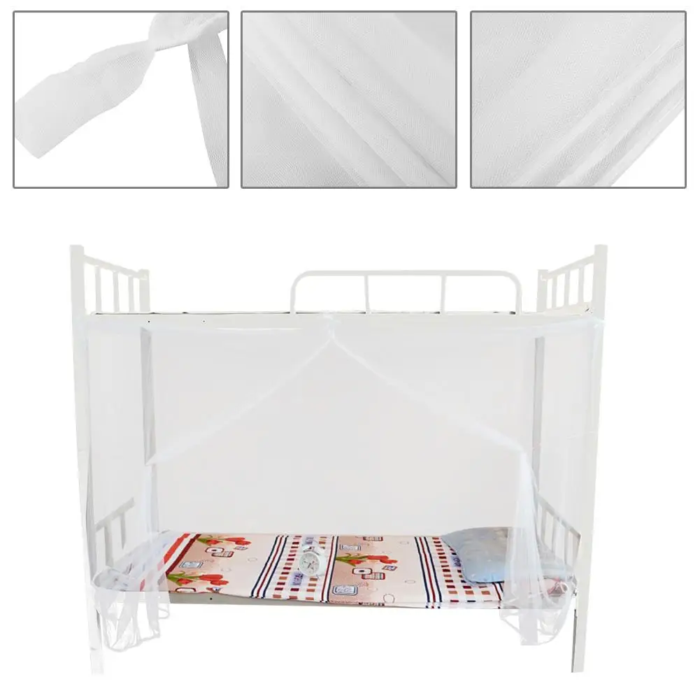4 Corner Post Bed Canopy Mosquito Net for Student Dormitory White Mosquito Netting Twin Full Queen Size Netting Full Mosquito Net