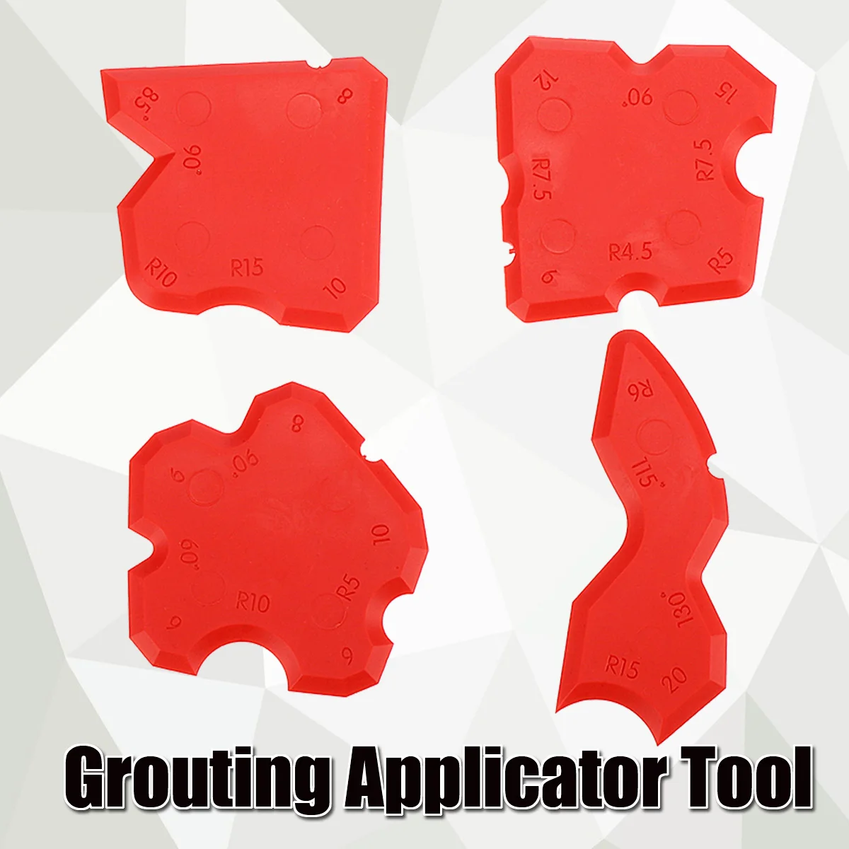 New 4pcs Grouting Sealant Silicone Profiling Applicator Caulk Tool for