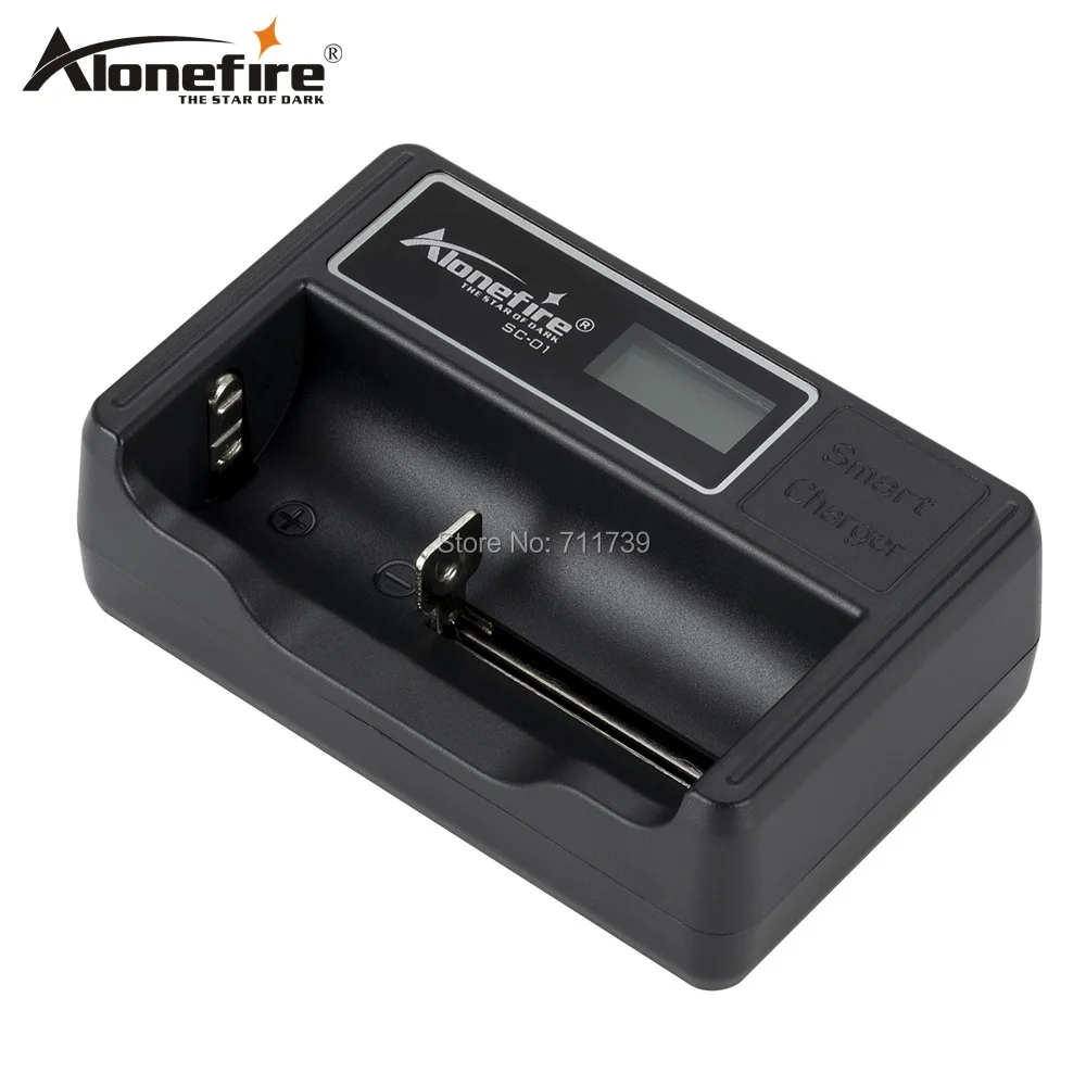 AloneFire SC-01 battery charger LCD Screen Intelligent li-ion 18650 14500 16340 26650 AAA AA USB Smart Battery Charger 18650 intelligent smart battery charger led display for 1 5v aa aaa nimh rechargeable battery 8 slot lithium battery charger