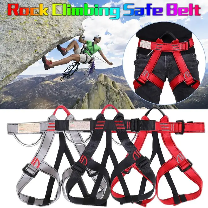 New Rock Climbing Safe Belt Support Harness Gym Rappelling Rope For Outdoor Sport Escape Rescue Supply