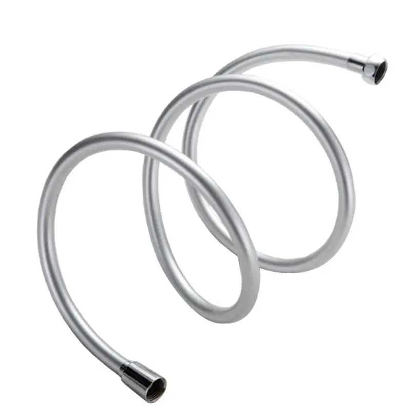 PVC ارتفاع ضغط دش الأنابيب الفضة اللون السلس دش خرطوم للحمام يده دش رئيس مرنة السباكة خرطوم Drropshipping