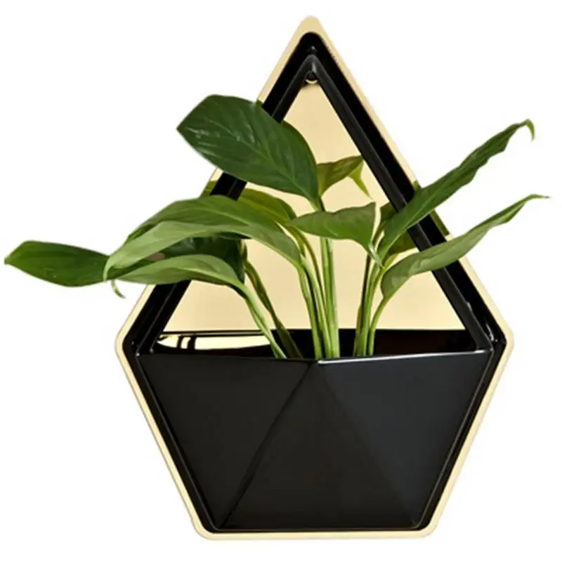 1pc Acrylic Flower Pot + Iron Plant Holders Set Indoor Hanging Planter Geometric Vase Wall Decor Container Succulents Plant Pots 1pc Acrylic Flower Pot + Iron Plant Holders Set Indoor Hanging Planter Geometric Vase Wall Decor Container Succulents Plant Pots