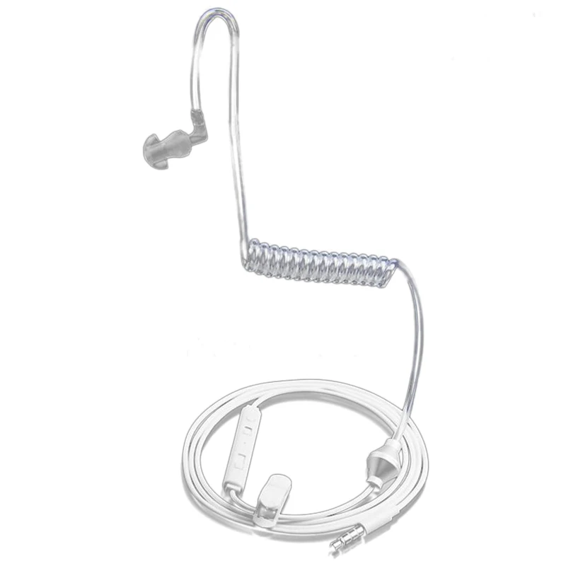 

Ear Hook single earphone Anti Headphone Radiation Air Spring Duct Earhook headset with mic for iphone sansung all phone