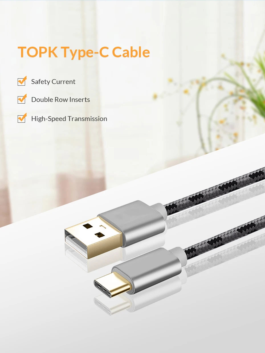 نوع C كابل يو اس بي سريع شحن مزامنة بيانات USB C كابل ل شياو mi الأحمر mi ملاحظة 7 mi 9 سامسونج غالاكسي S9 Oneplus 6T نوع-C