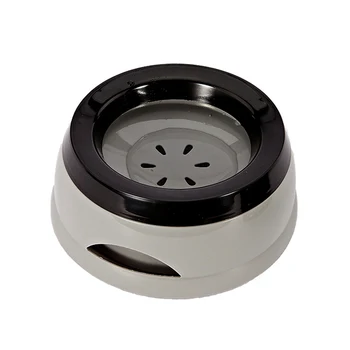 

Pet Dog Car Bowl Anti-Spill Bottom Feeding Watering Bowl Anti-slip Pets Dog Cat Travel Bowls-Gray