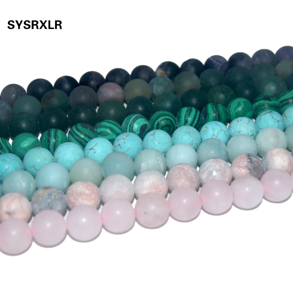 

Dull Polish Matte Natural Stone Bead Turquoises Amethysts Agates Tiger Eye For Jewelry Making Charm DIY Bracelet 4/6/8/10/12 MM