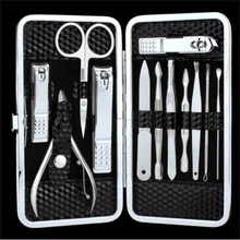 12 шт. маникюрный набор из нержавеющей стали, инструменты для ухода за ногтями, педикюр, машинка для стрижки ногтей, набор для стрижки ногтей, пилка для стрижки, ножницы, новинка, 20 комплектов