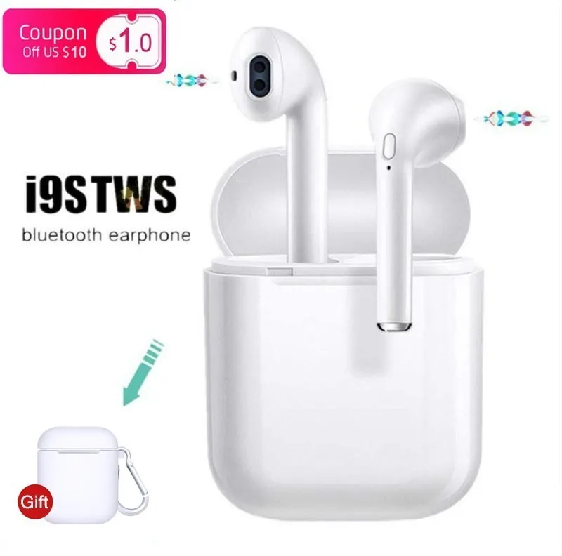 

I9 S I9s Tws Mini Wireless Bluetooth Earphone 5.0 In Ear With Mic Stereo Earbuds Charging Case For Apple Iphone