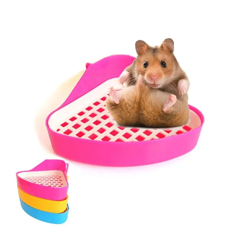 

Triangle Small Pet Hamster Bathroom Toilet Guinea Pig Rat Hamster House