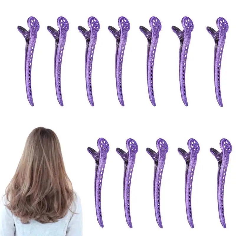 12pcs 9.5cm Single Prong Hair Clips for Women Girl Metal Prong Sectioning Aligator Clip Teeth Metal Purple Bow Accessories 12pcs 9.5cm Single Prong Hair Clips for Women Girl Metal Prong Sectioning Aligator Clip Teeth Metal Purple Bow Accessories