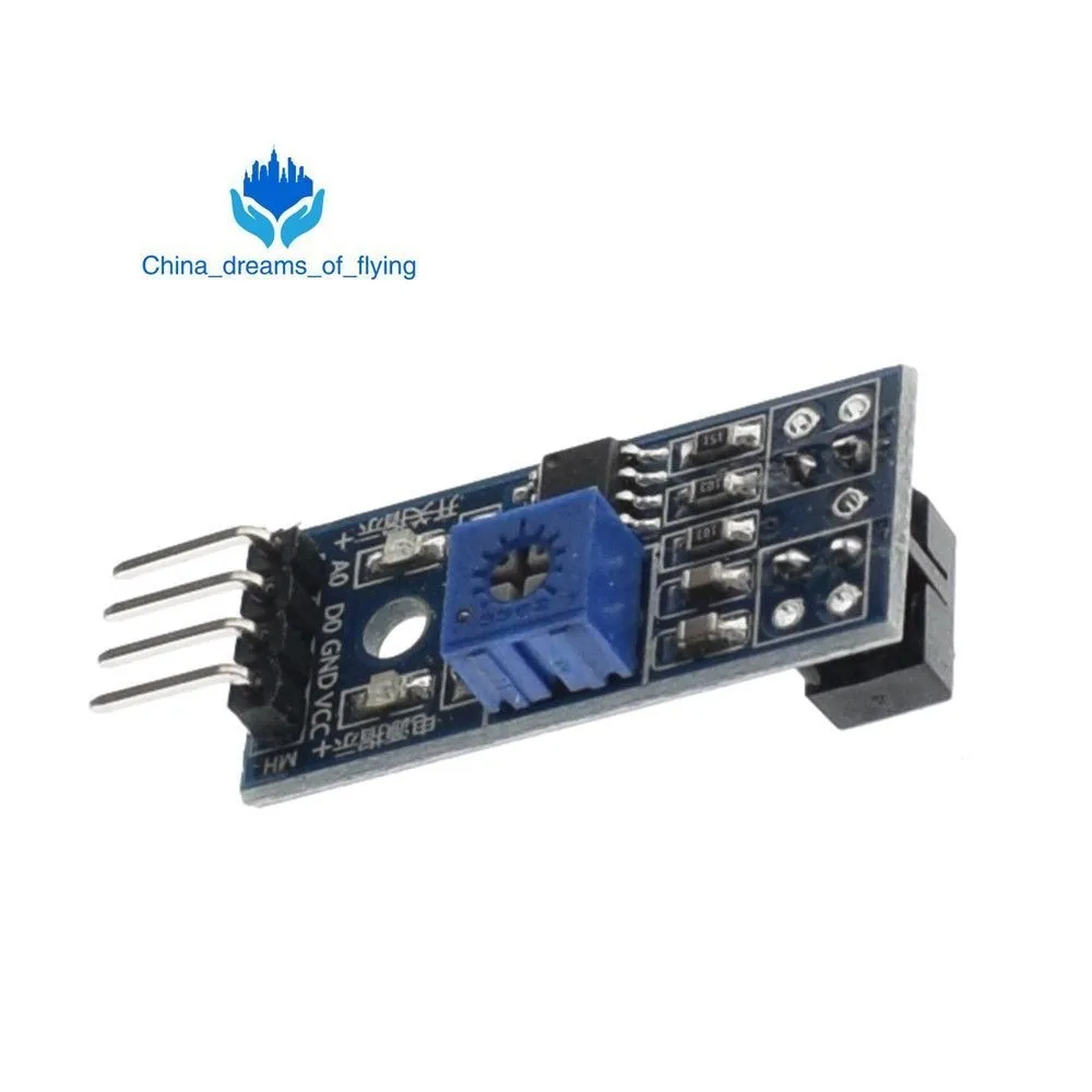 

TZT 1PCS TCRT5000 Infrared Reflective IR Photoelectric Switch Barrier Line Track Sensor Module blue