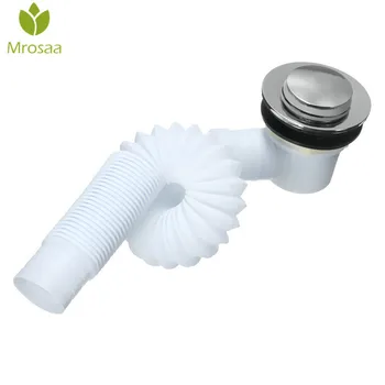 

Mrosaa DIY Bathroom Bathtub Spring Up Drains Bath Shower Basin Sink Drain Strainer Bath Filter Waste Finished Drainer Household