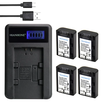 

4PCS 2100mAh NP-FH50 NP-FH30 NP FH50 Battery+LCD Charger For Sony HX1 A290 HX100 A330 CX100E A230 CX500E A390 CX520E HC9E SR11E