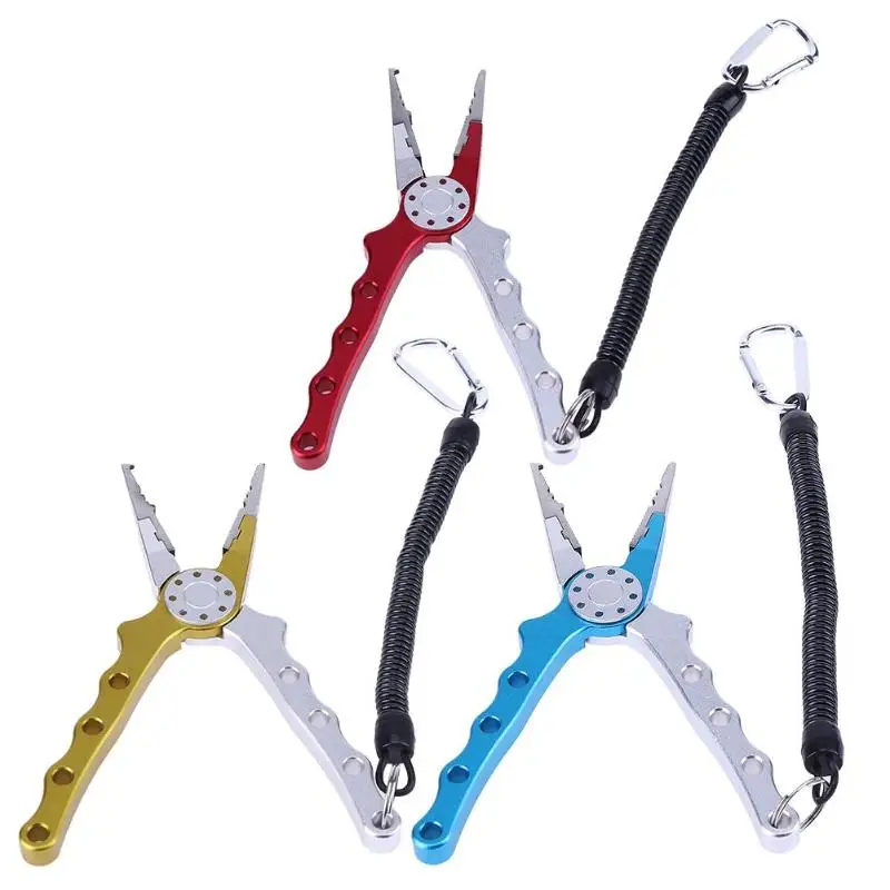 

Outdoor Portable Fishing Tools Aluminum Alloy Fish Controller Fish Lip Gripper Grabber Multitool Fishing Pliers Pesca Accessory