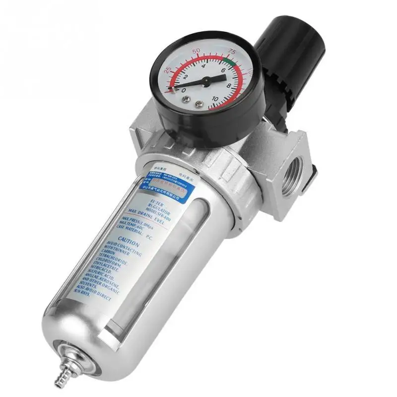 New 1//2/" Air Compressor Regulator with Pressure Gauge and Mount Bracket