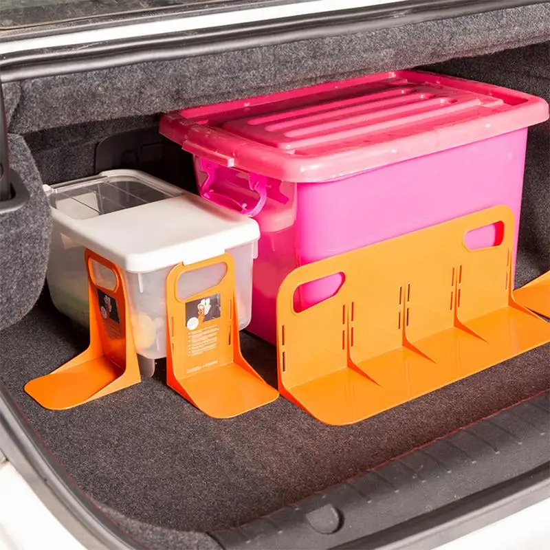 Коробка для хранения в багажнике, фиксированная стойка для напитков, фруктов, автомобильные Органайзеры для багажника с волшебной палкой, хранение