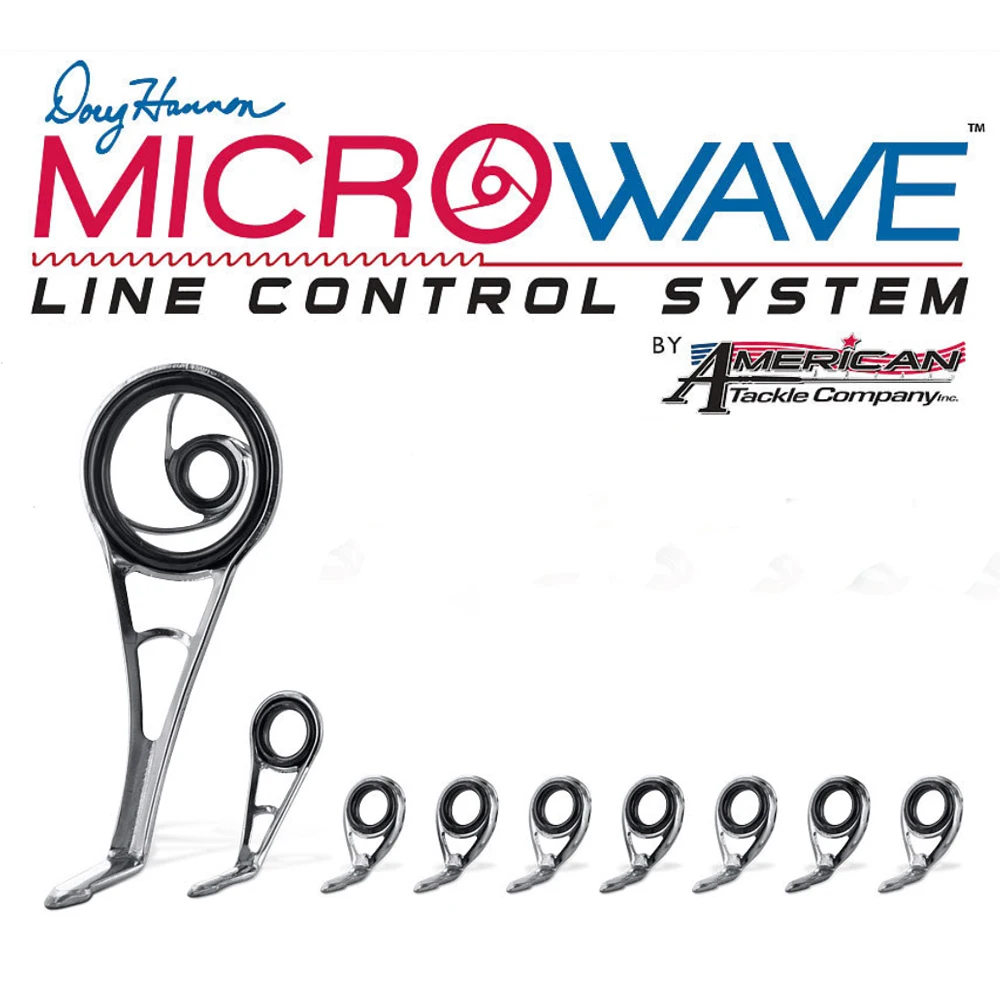 

Pro Bomesh 9pcs/Set 2.9g 3.9g ATC Microwave Guide Line Control System Spinning Casting Guide Set Kit DIY Rod Component Repair