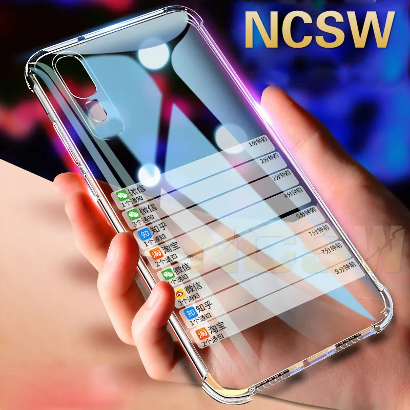 

Clear TPU Phone Cover Case for Huawei On Honor V20 8A 8C 7X 7A 7C 6C Pro P20 P10 P9lite Case Soft Silicone Shockproof Anti-Knock