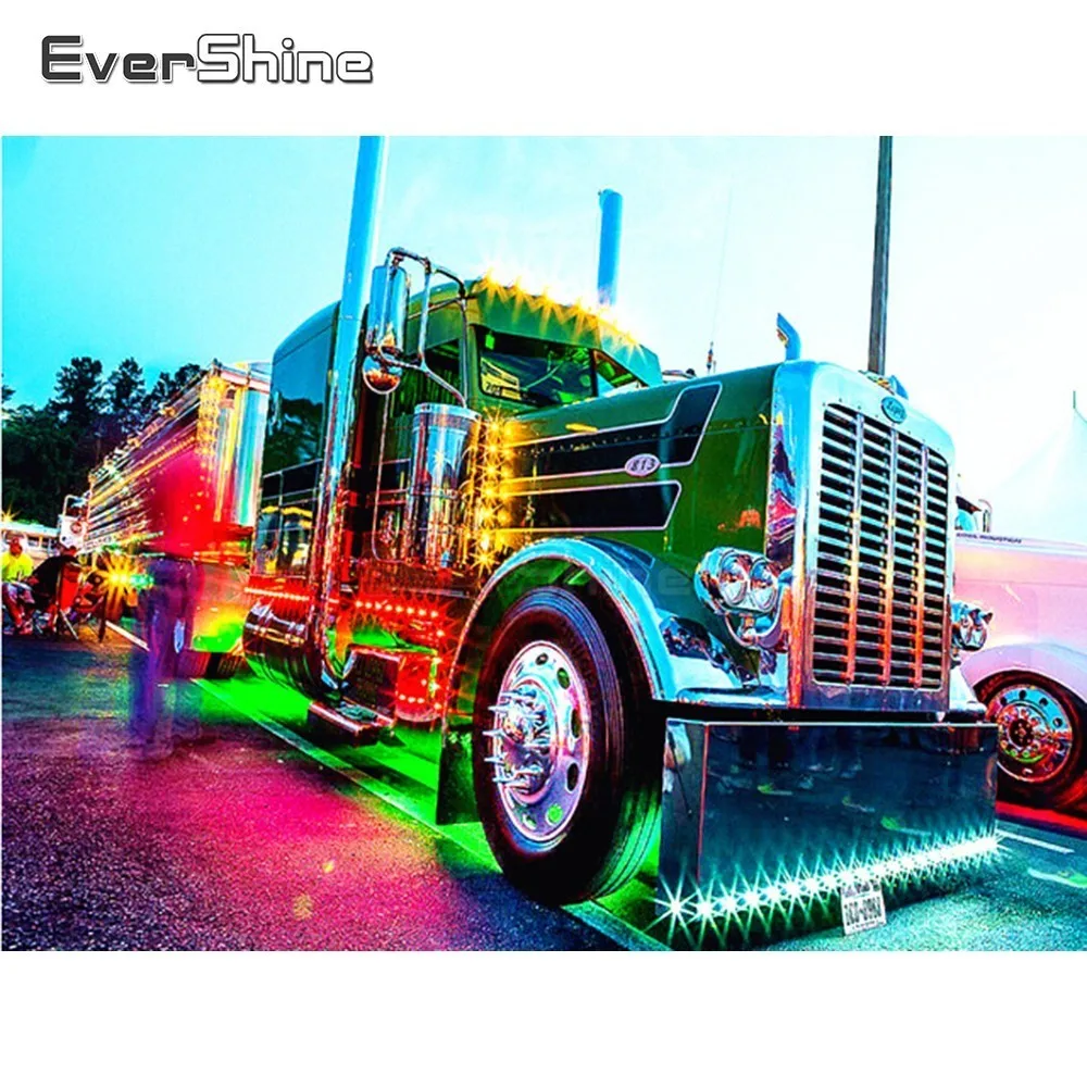 EverShine 5D Diamond Mosaic Car Cross Stitch Full Square Painting Scenery Embroidery Sale Picture Of Rhinestones | Дом и сад