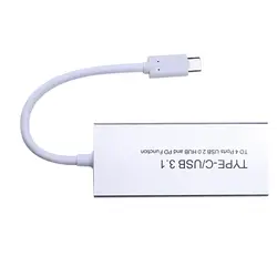 Тип usb C/USB 3,1 4 Порты USB 2,0 хаб с Pd разделитель функций кабель-переходник для зарядки для 2018 Macbook Air/Pro 13/15