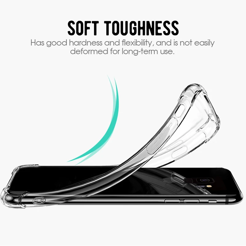 Мягкий прозрачный силиконовый чехол из ТПУ для Samsung Galaxy J3 J5 J7 2017 J4 J6 J8 A6 A8 Plus A7 2018 A6S
