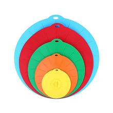 5 шт. силиконовые Кухня организации хранения миска для микроволновой печи крышка многоразовые крышки для пищевых продуктов Пособия по кулинарии крышку для утвари чехол Аксессуары