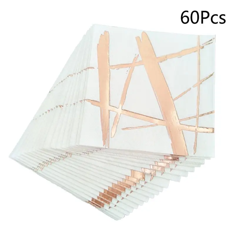 

3packs/set 20pcs/pack Decent Dinner Napkins Decorative Absorbent 3-layer Tissues
