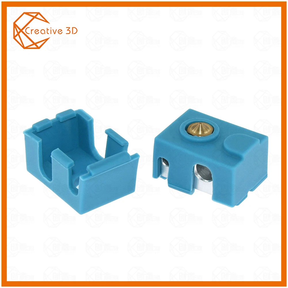 

3D Printer Protective Silicone Sock Cover Case V6 high temperature rubber sleeve PT for Heater Block of Creality CR-10, Hotend