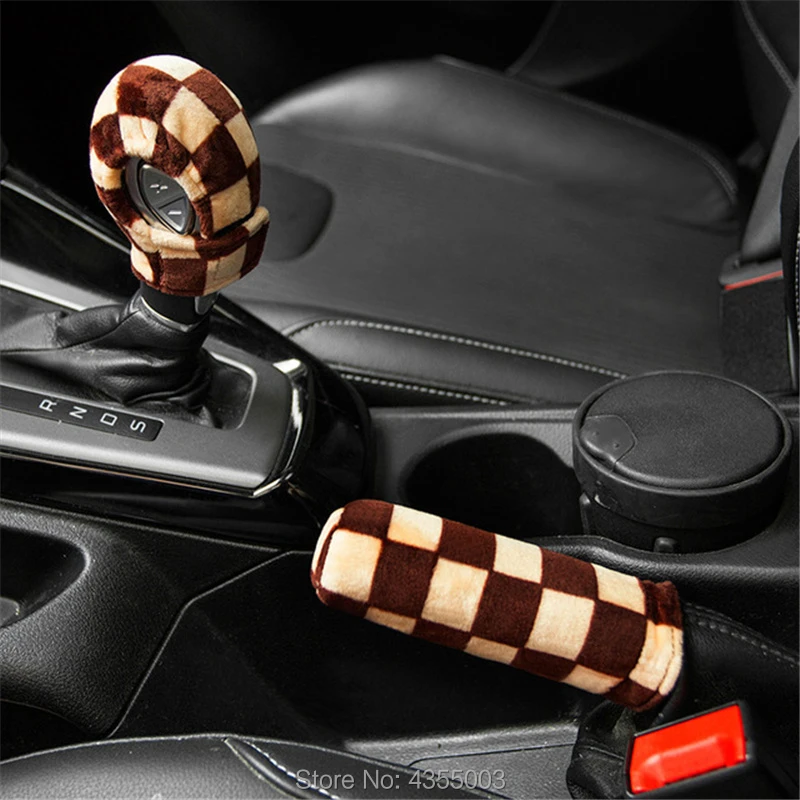 Dreaweet Gray Leopard Print Handbrake Cover Set with Gear Shift Cover for Car Durable Handle Hand Break Protect Accessories Case Sleeve Universal Stick Anti-Slip Sports Automotive Cover 2 Pieces Dreaweet Gray Leopard Print Handbrake Cover Set with Gear Shift Cover for Car Durable Handle Hand Break Protect Accessories Case Sleeve Universal Stick Anti-Slip Sports Automotive Cover 2 Pieces
