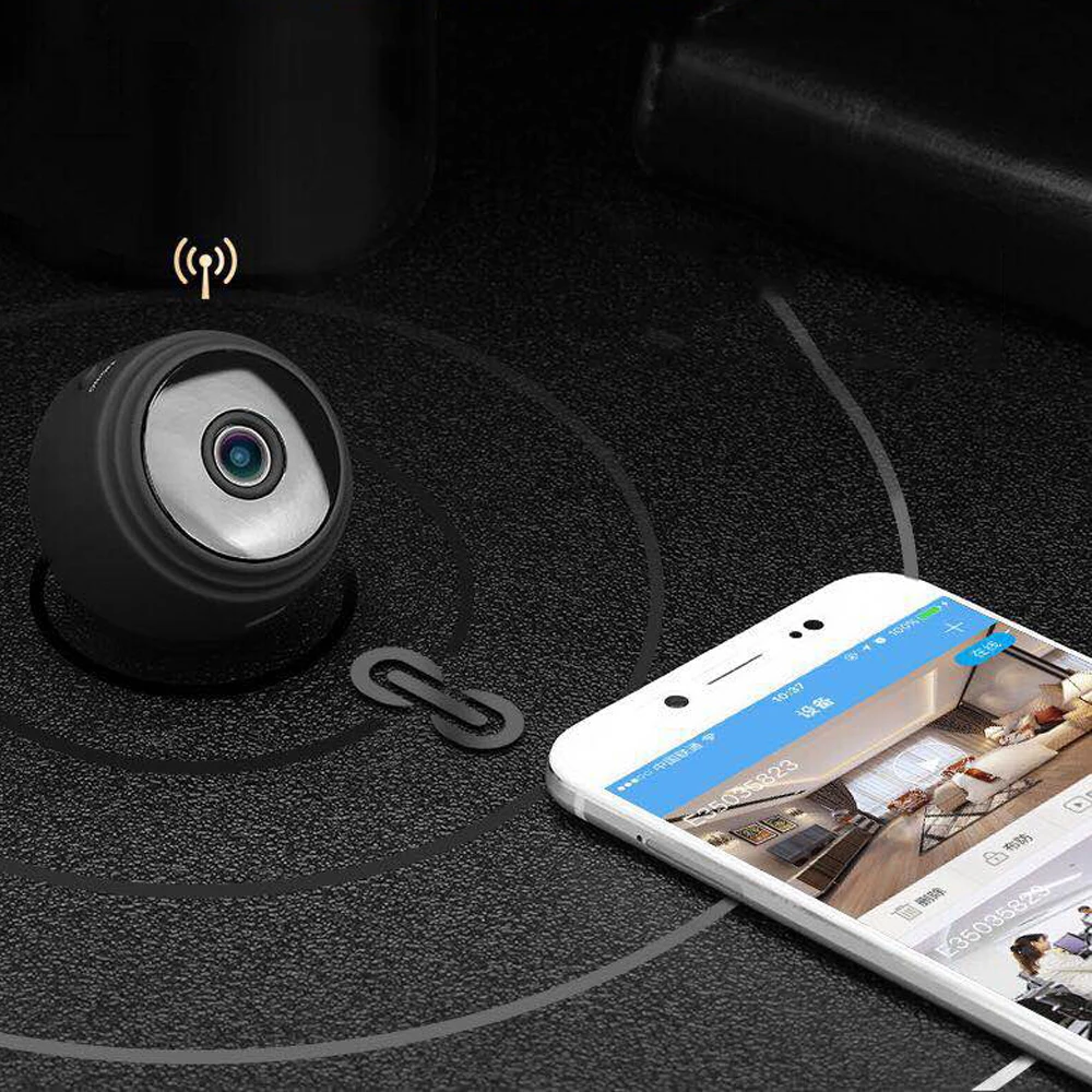 Портативный мини WiFi HD 1080P камера металлический корпус камеры ночного видения с