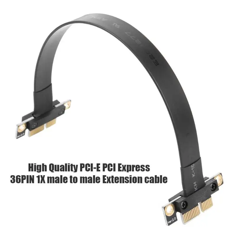 20 см PCI-e PCI Express 36Pin 1X штекер для мужского шахтера Графический Расширение карты кабель для 1U 2U шасси