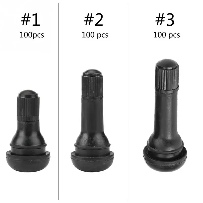 TR412/TR413/TR414 100 шт. оснастки в шинах шток клапана для автомобиля мотоцикла Универсальная замена резинового сплава