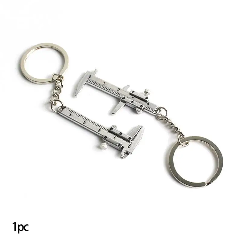 

Portable Measuring Gauging Tools Mini Key Ring Calipers Special Simulation Model Slide Ruler Vernier Caliper Key Chain Key Ring
