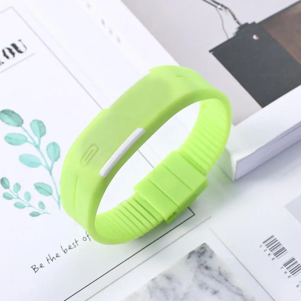 LinTimes Цифровые силиконовые часы с подсветкой мужские и женские для спорта на