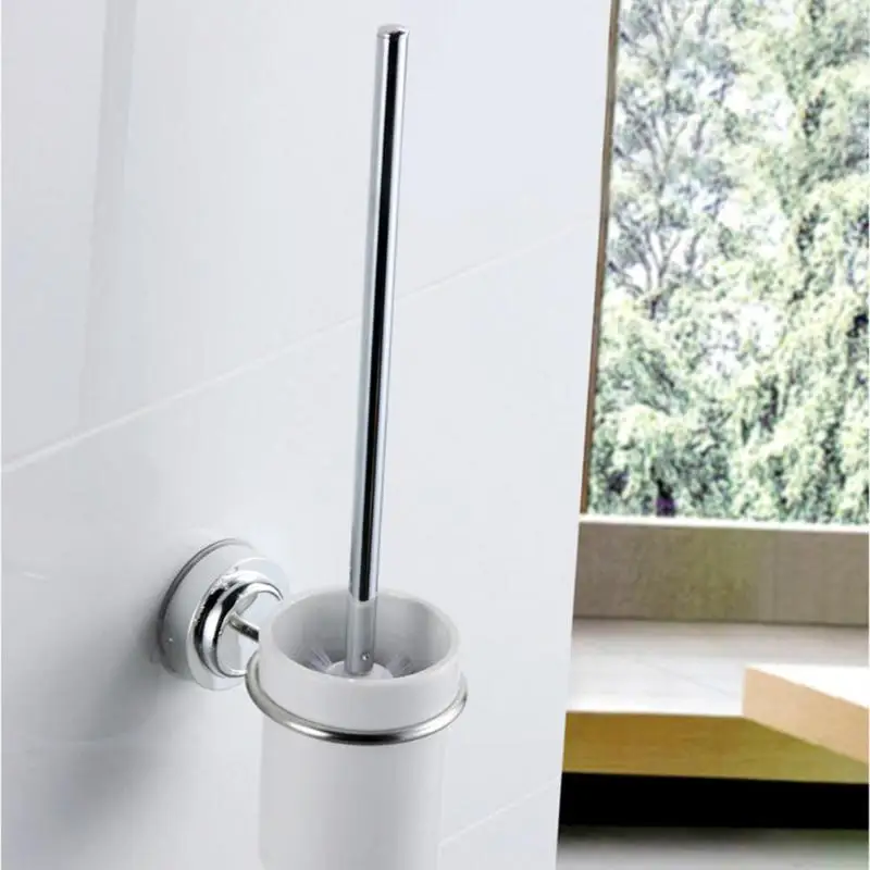 

Bathroom Toilet Brush Holder Set Stainless Steel Suction Hooks Toilet Cleaner Brush Head Holders Bathroom Accessories